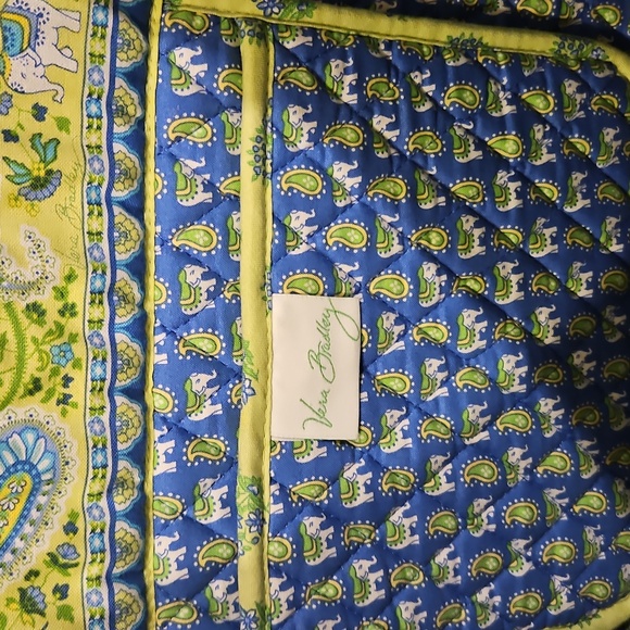 Vera Bradley 2006 Retired Citrus Elephamt Tote Bag Large 13x14.5" - Picture 4 of 15